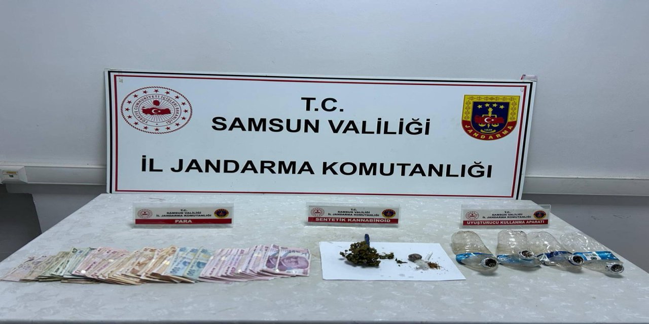 Samsun'da uyuşturucu operasyonunda yakalanan zanlı tutuklandı