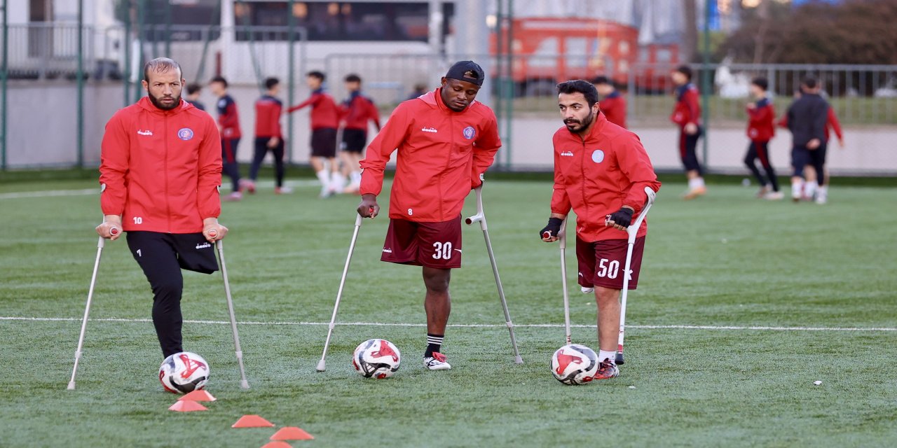 Trabzon Büyükşehir Belediyesi Ampute Futbol Takımı şampiyonluğa odaklandı
