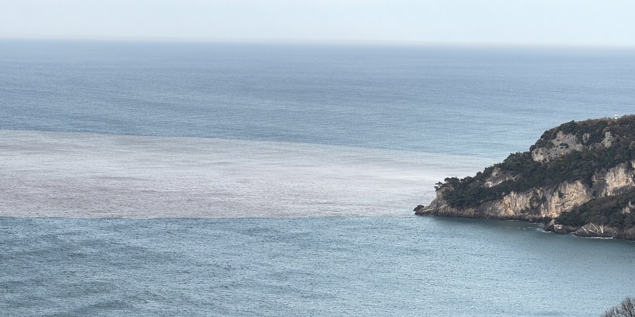 Eriyen kar suları nedeniyle denizin rengi değişti