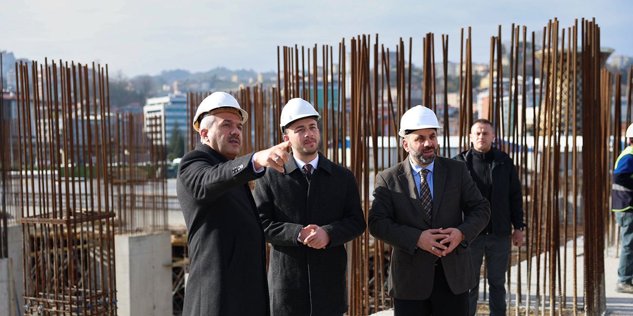 Rize Valisi Baydaş’tan Dev Projeye Yerinde İnceleme: Recep Tayyip Erdoğan Camii Yükseliyor