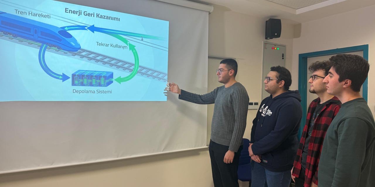 Hacettepeli öğrencilerden, hareket halindeki treni şarj eden sistem tasarımı