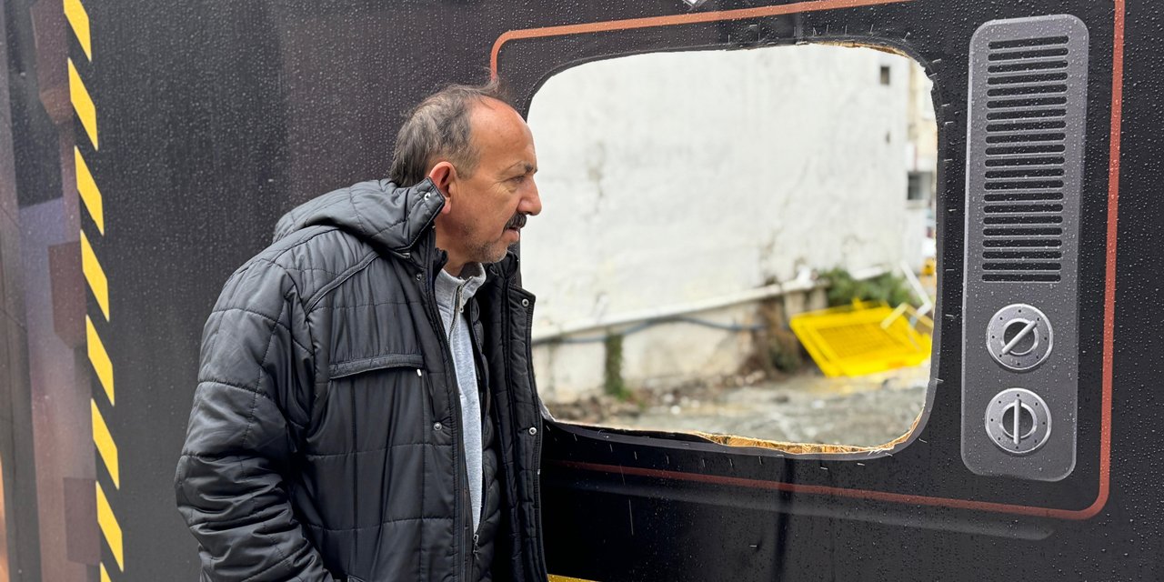 Ordu’da şantiye alanına kurulan ‘izleme bölmesi’ ilgi görüyor