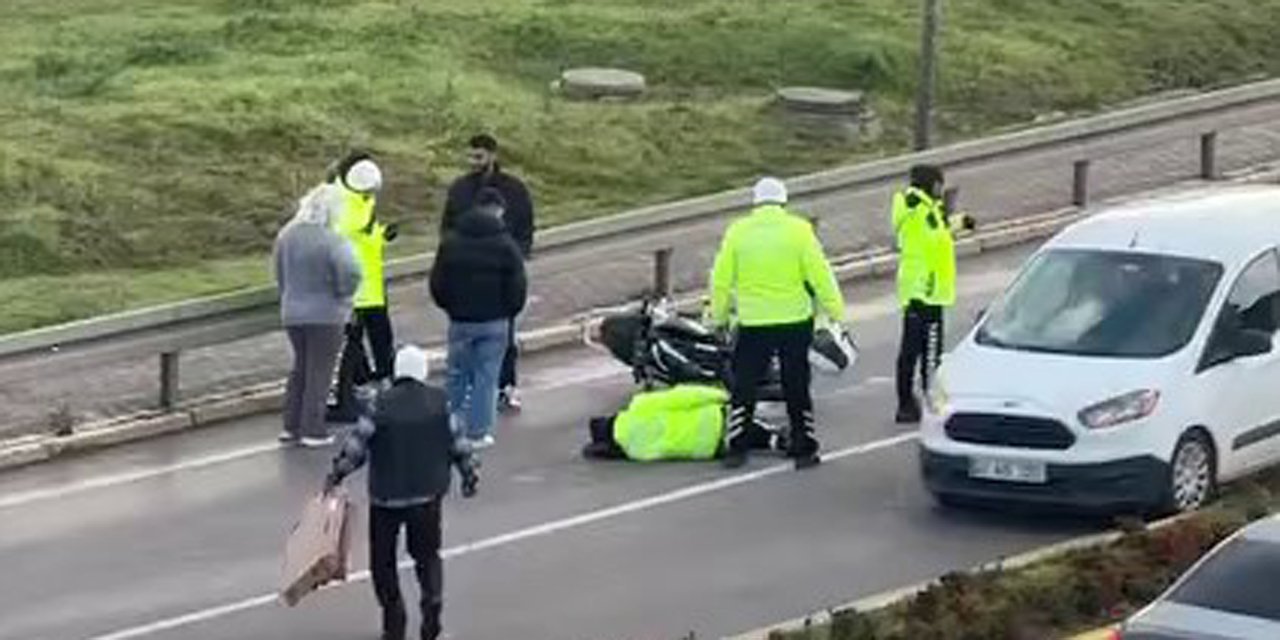 Kontrol noktasında kaçmaya çalışırken motosikletiyle polise çarptı