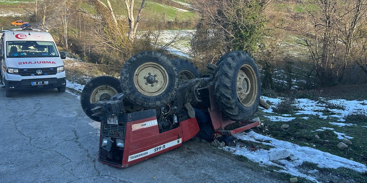 Samsun'da traktör kazası: 1 ölü