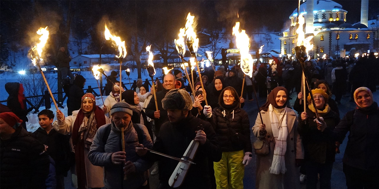 Uzungöl Kış Festivali’ne 'Kalandar' geleneğiyle start verildi