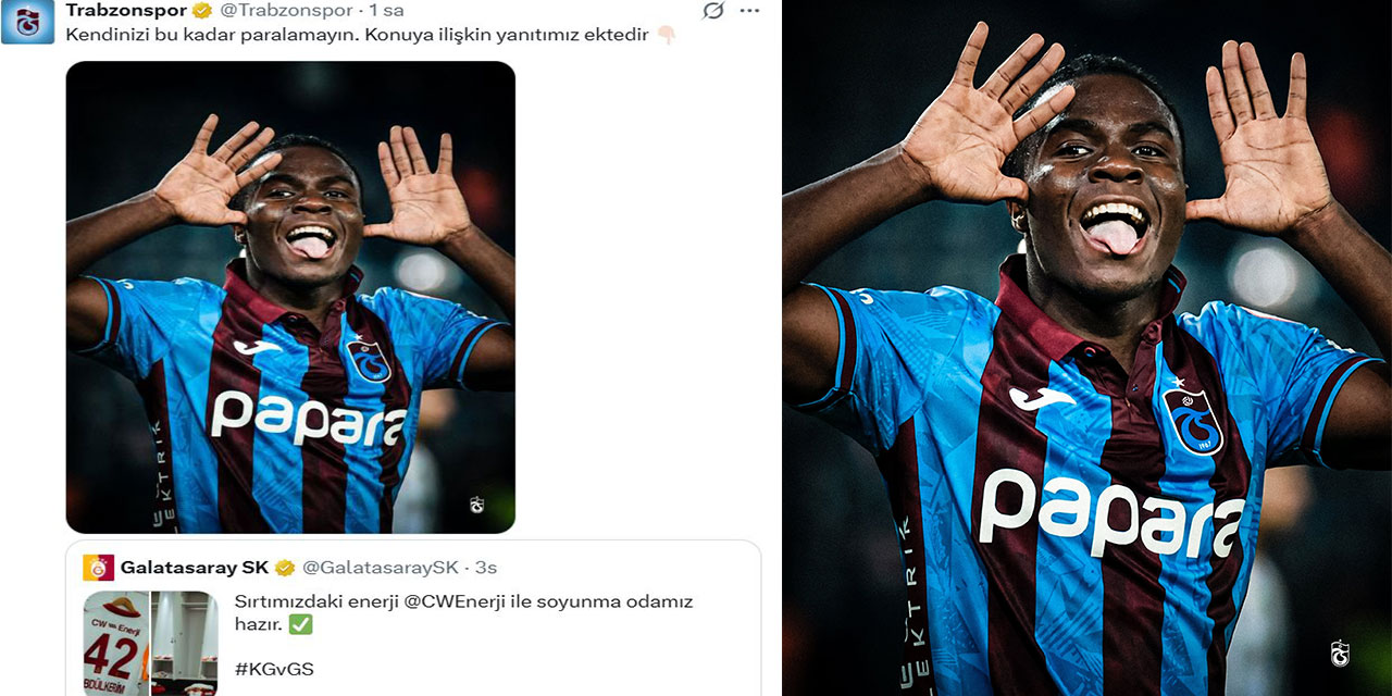 Trabzonspor’dan Galatasaray'a Oulai göndermesi