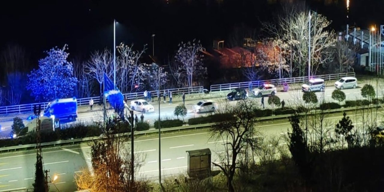 Kaza sonrası kavgaya tutuştular