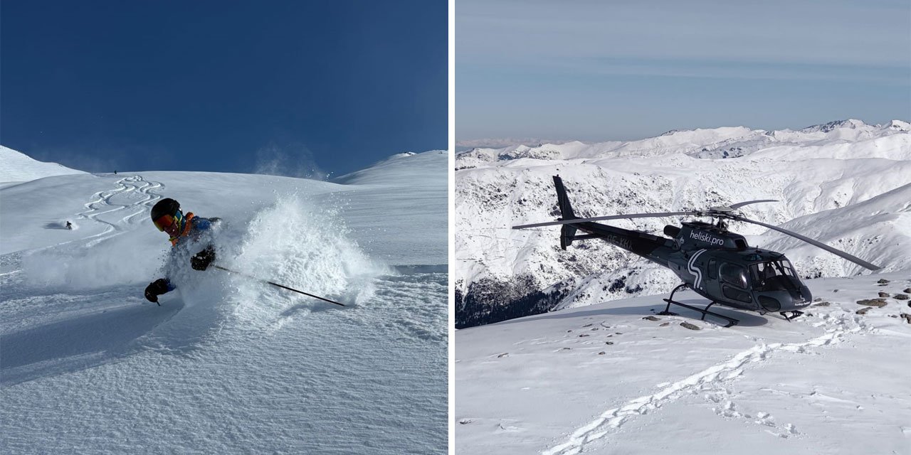 Kaçkar Dağları'nda "heliski" heyecanı devam ediyor