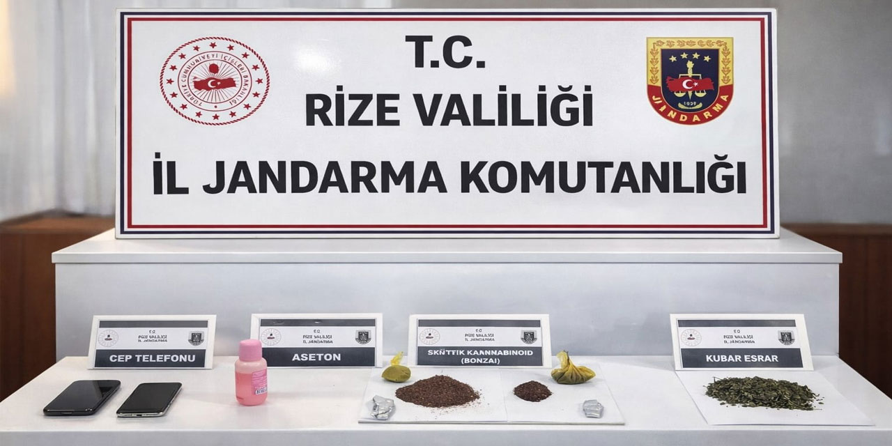 Rize’de Jandarmadan Uyuşturucu Operasyonu: 2 Gözaltı!