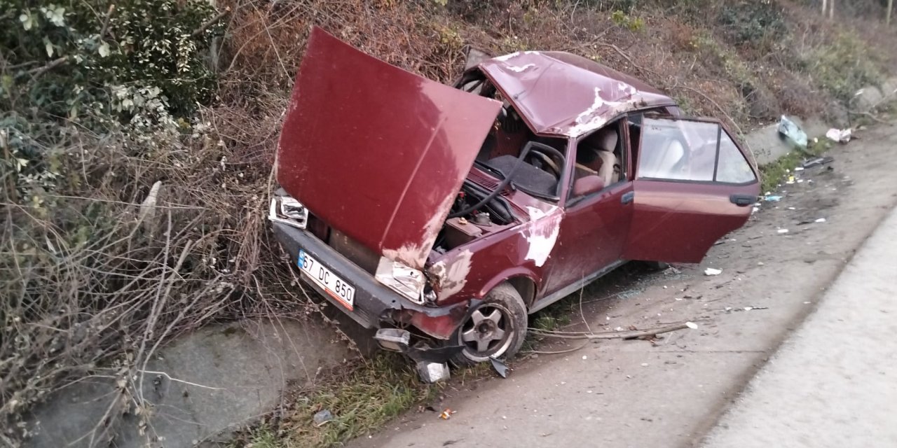 Otomobil, kaza yapan araca çarptı; 5 yaralı