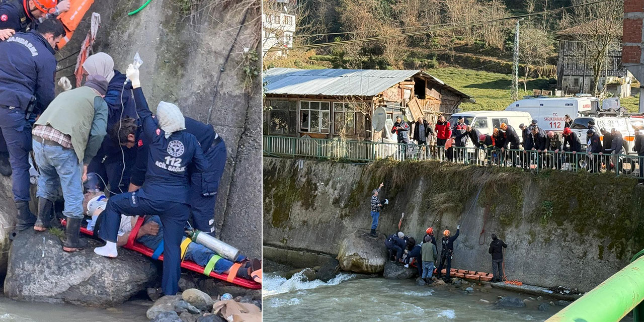 Rize’de Aracını Yıkarken Dereye Düşen Yaşlı Adam Hayatını Kaybetti