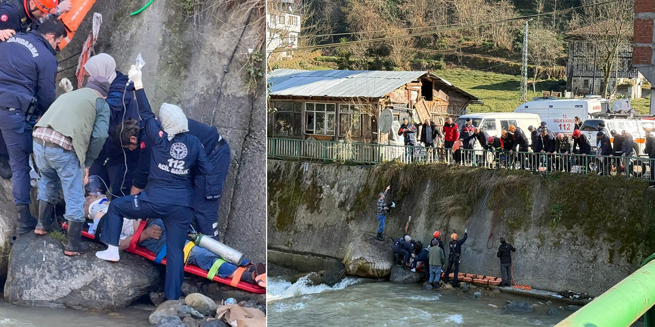 Rize’de Aracını Yıkarken Dereye Düşen Yaşlı Adam Hayatını Kaybetti