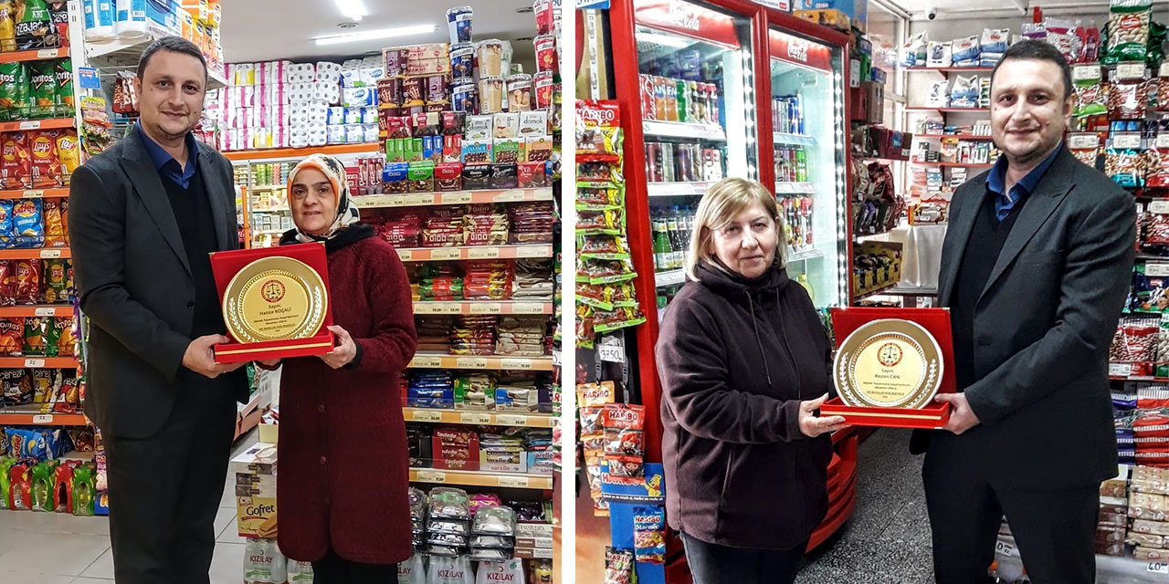 Rize’nin "Bakkal Ablaları"na Plaket