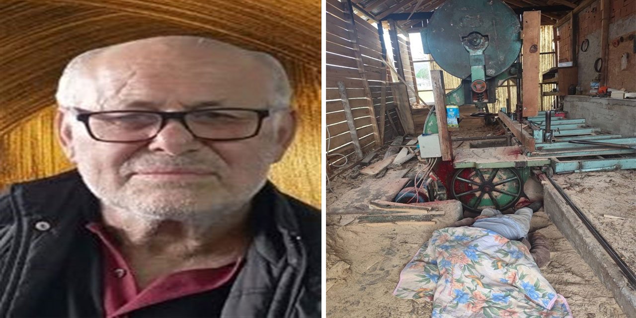 Başı şerit testereye sıkışmış halde ölü bulundu