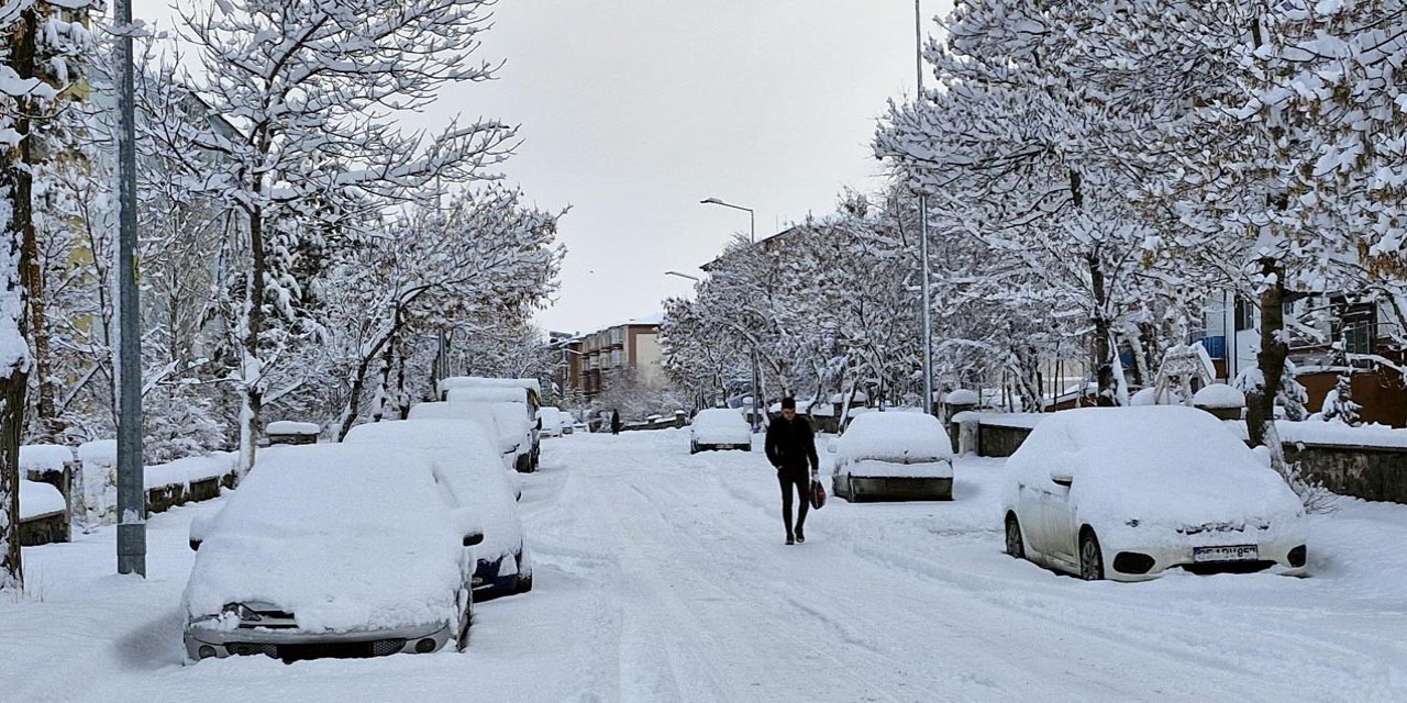 Erzurum'da kar yağışı; 775 mahalle yolu kapandı