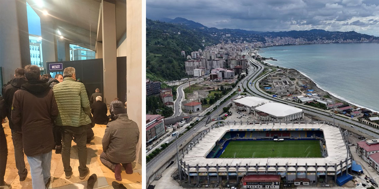 Çaykur Didi Stadı’nda "Mescit" Çilesi: Namaz Kuyruğuna Giren Taraftarlar Maç Arasında İbadet Yeri Arıyor!