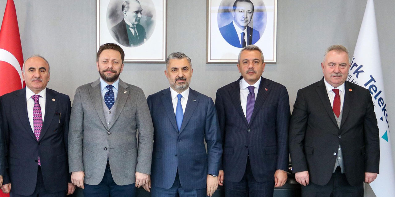 Rize Heyeti İnternet ve GSM Kesintileri İçin Türk Telekom CEO'su Ebubekir Şahin’i Ziyaret Etti