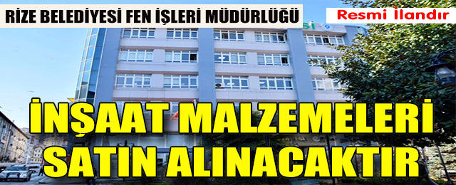 Demir ve Çimento Mal Alımı Yapılacaktır