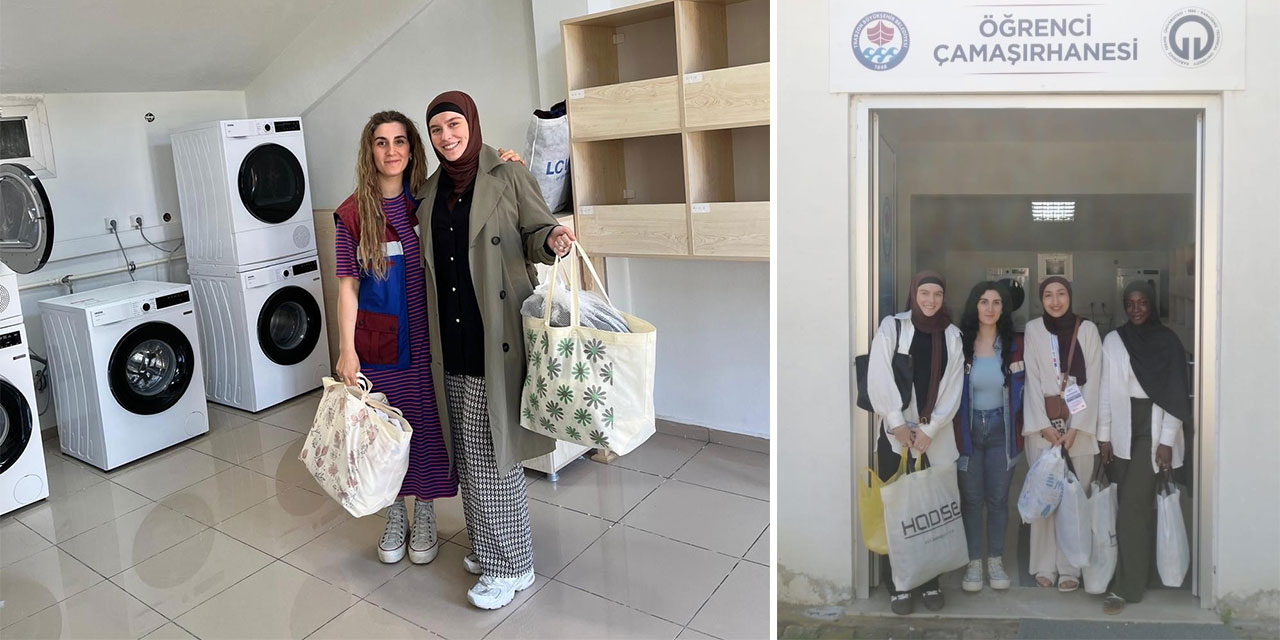 Trabzon'da 3 bin 341 üniversite öğrencisi ücretsiz çamaşırhane hizmetinden yararlandı
