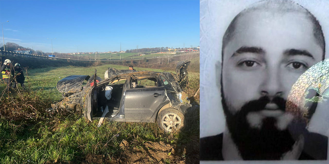 Otomobil tarlaya yuvarlandı: 1 ölü