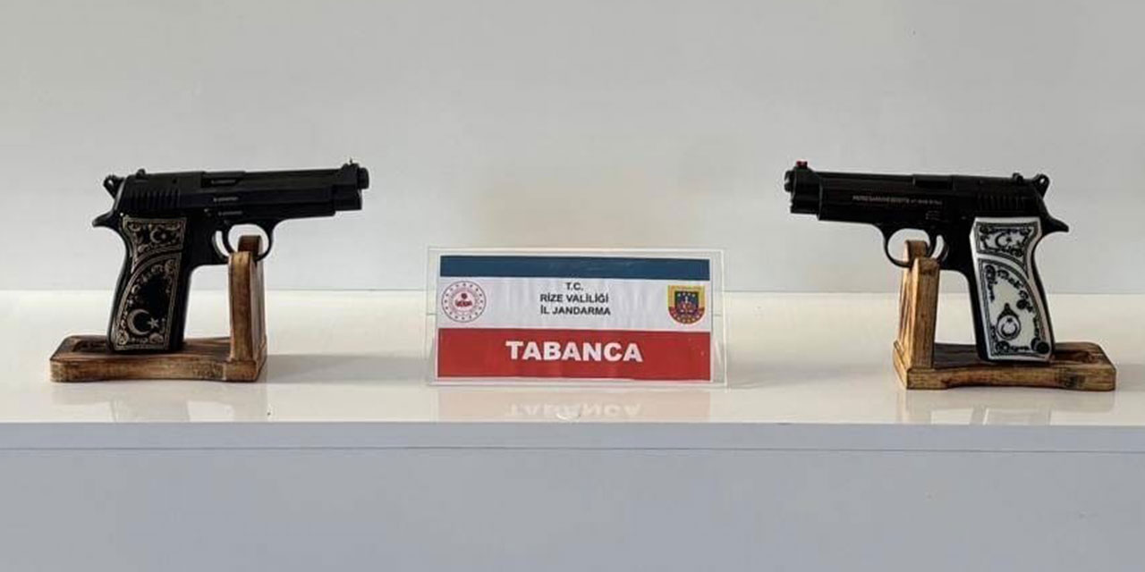 Rize’de Ruhsatsız Silah Operasyonu