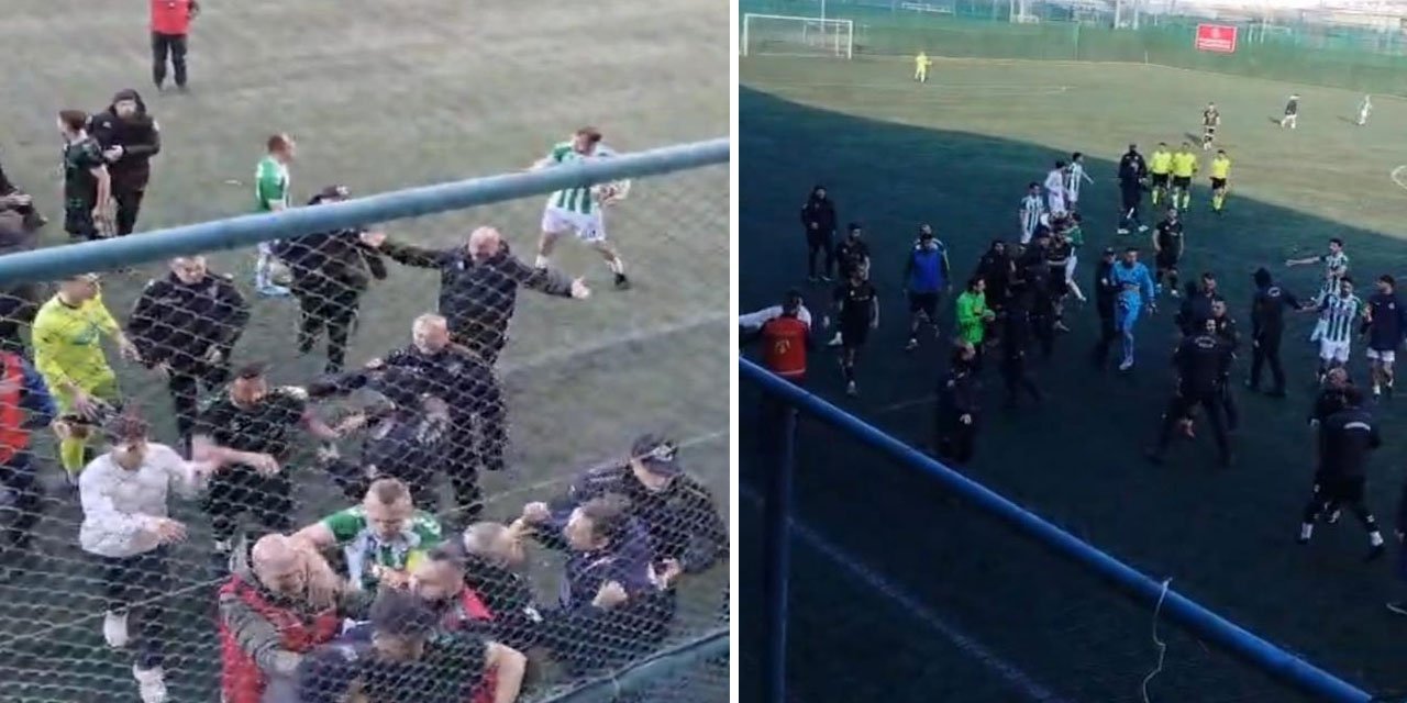 Trabzon'da BAL'a yükselme maçında olay çıktı