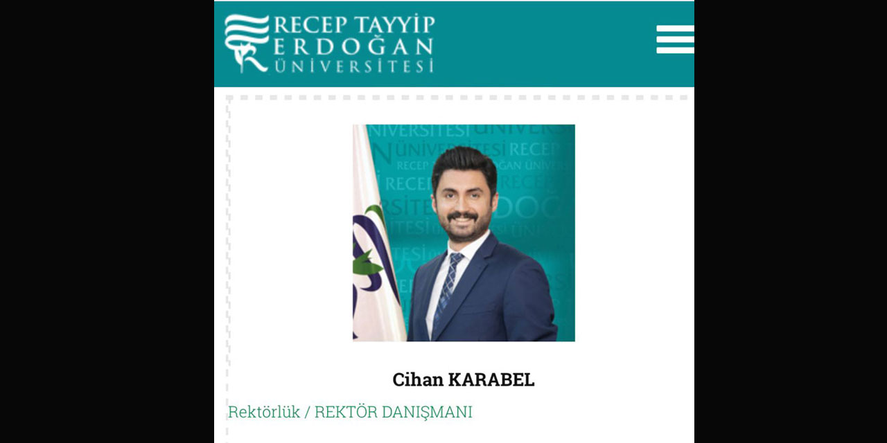 Recep Tayyip Erdoğan Üniversitesinde binası ve öğrencisi olmayan fakülteden 3 yıl maaş alan Cihan Karabel, görevden alındı!