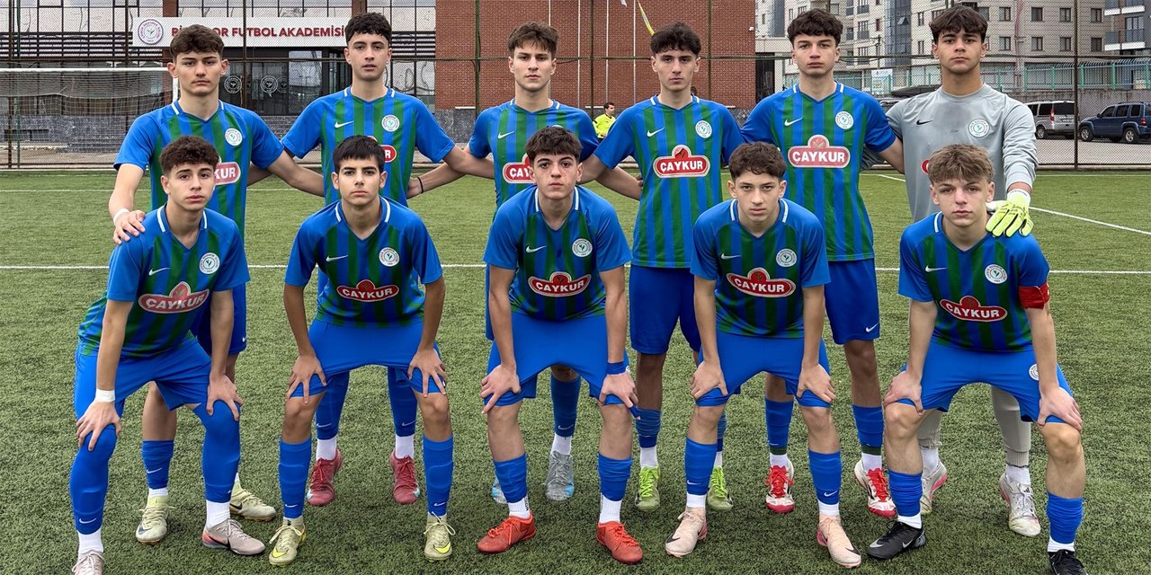 Çaykur Rizespor U15'e 3 puan 3 golle geldi