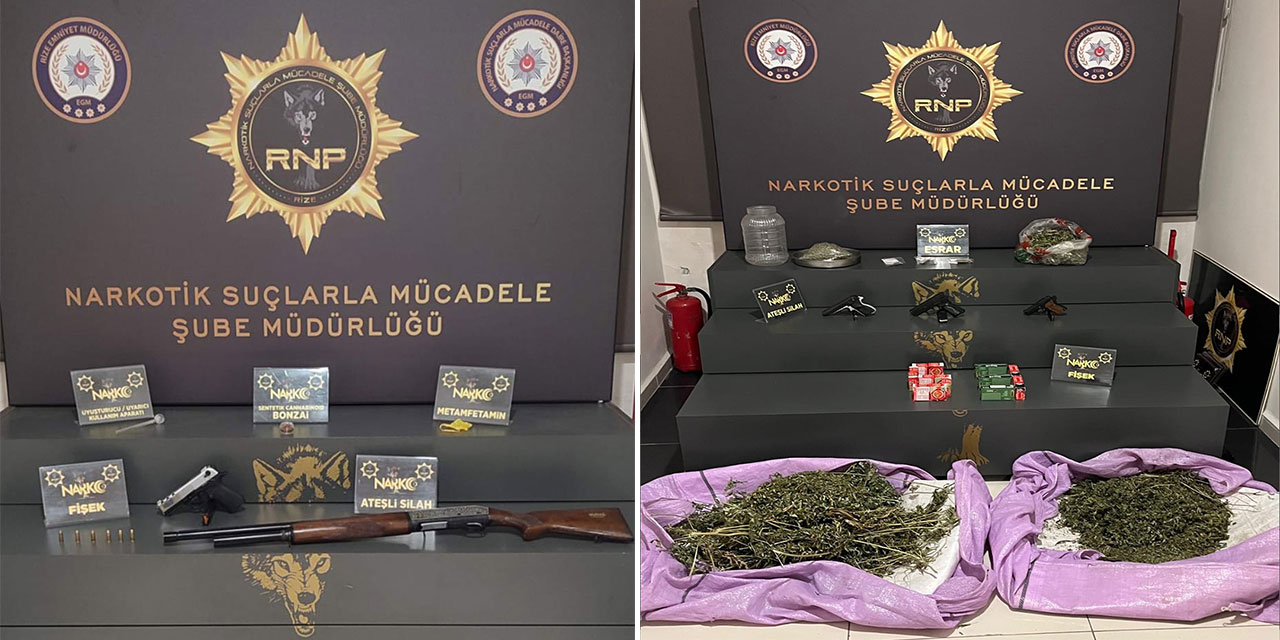 Rize'de Uyuşturucu Operasyonu: 13 Tutuklama