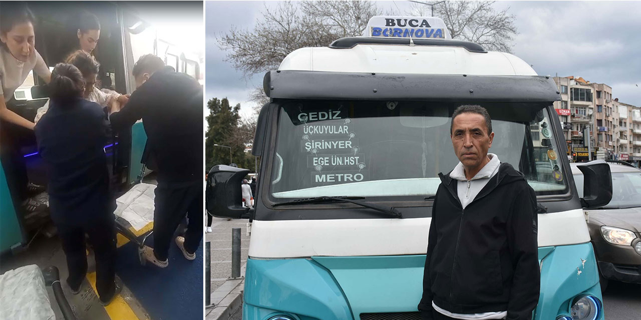 İzmir'de şehir içi dolmuşta doğum yaptı; anne ve kız bebeğin durumu iyi