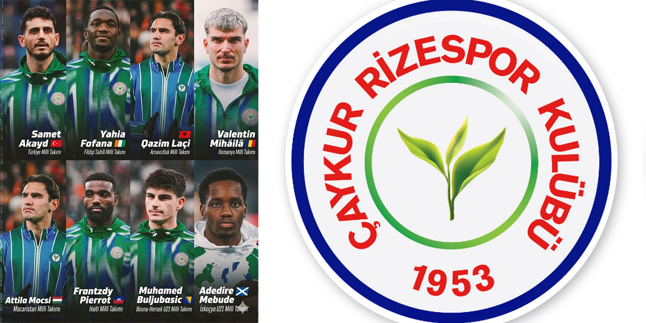 Çaykur Rizespor’da Milli Gurur: 8 Oyuncuya Milli Takım Daveti