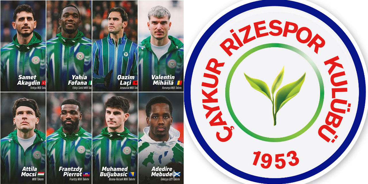 Çaykur Rizespor’da Milli Gurur: 8 Oyuncuya Milli Takım Daveti