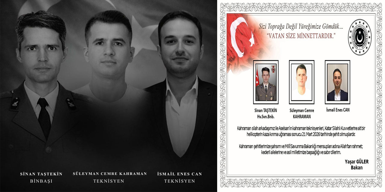 Katar'da eğitim helikopteri düştü: 3'ü Türk, 7 şehit