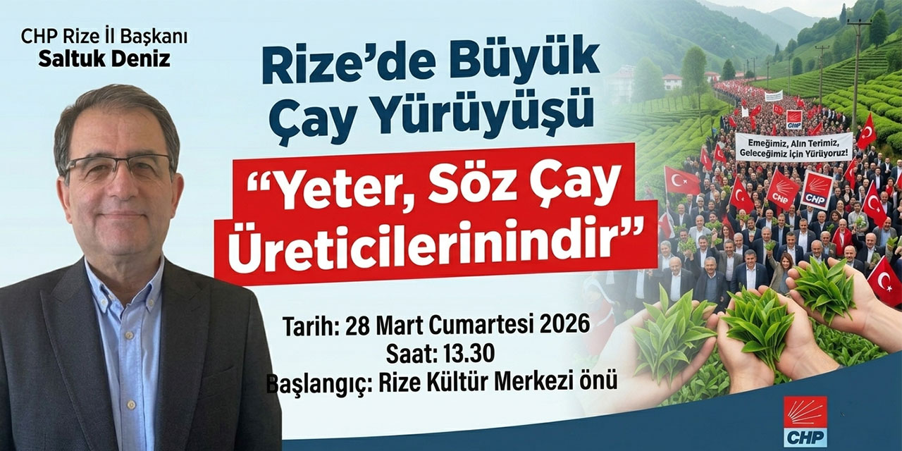 Rize’de Çay Yürüyüşü: "Yeter, Söz Çay Üreticilerinindir"
