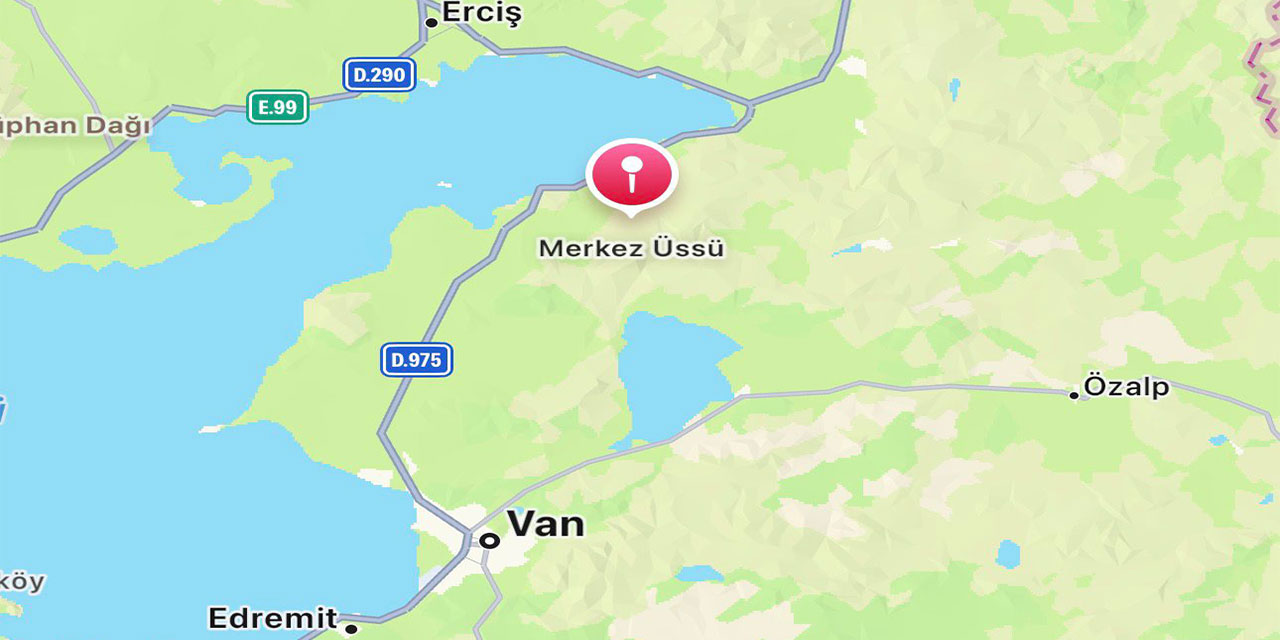 Van'da 5,2 büyüklüğünde deprem