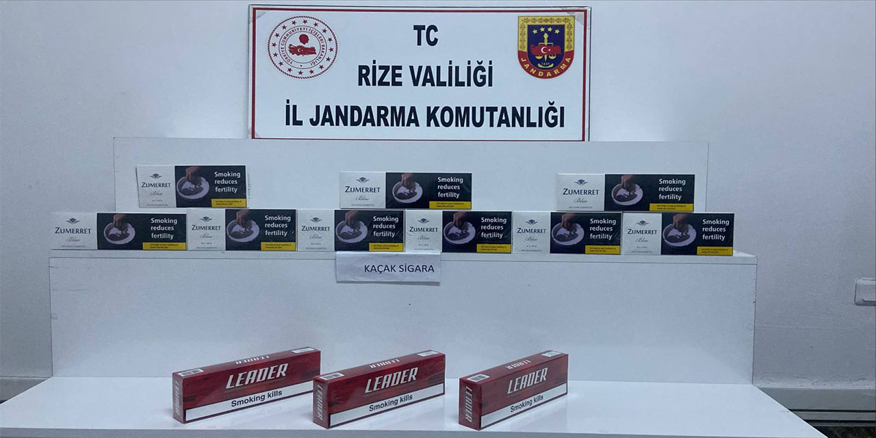 Rize'de Jandarmadan Kaçakçılık Operasyonu: 3 Gözaltı