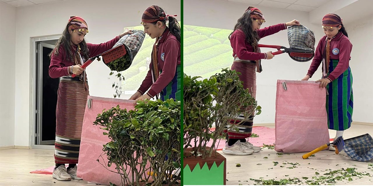 Aydıntepe'de öğrencilerden çay festivali