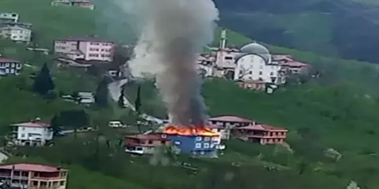 Ordu’da bir ev yangında büyük hasar gördü