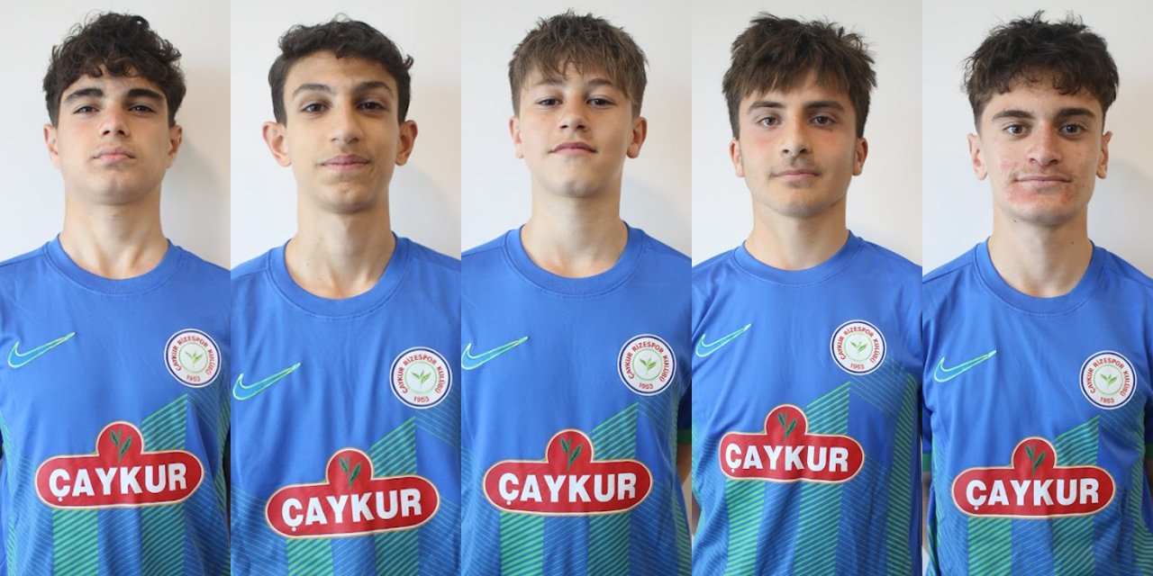 Çaykur Rizespor U14'den 5 Futbolcuya Milli Davet