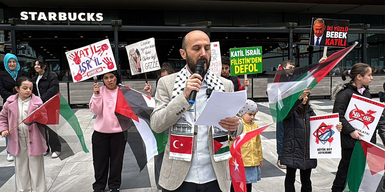 Rize'de İsrail Protestosu: Boykot Nöbetleri Devam Ediyor