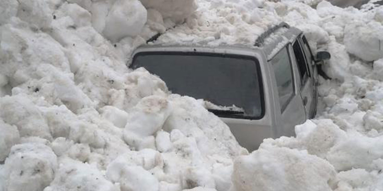 Trabzon'da çığ altında kalmaktan son anda kurtuldular