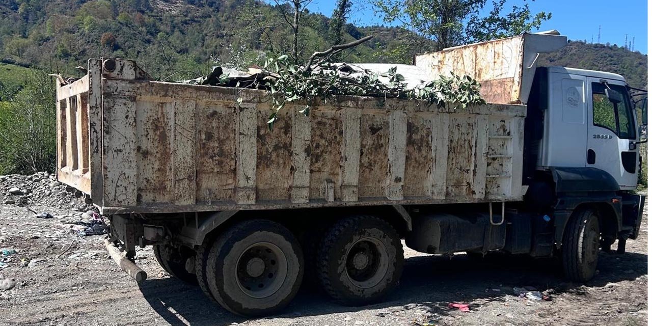 Rize'de açık alana çöp döken Fındıklı Belediyesi'ne 2,3 milyon lira ceza