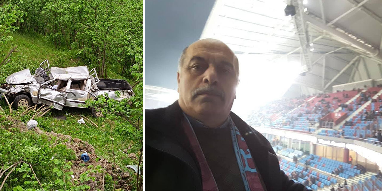 Trabzon’da kamyonet fındık bahçesine uçtu: 1 ölü