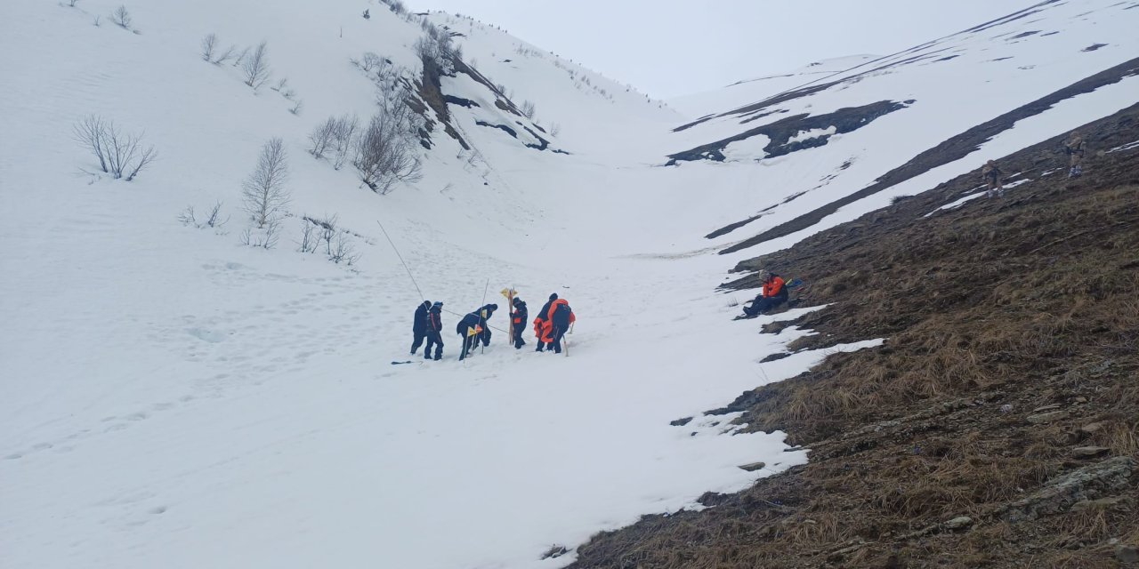Artvin'de çığ altında kalan çoban için arama çalışması yeniden başlatıldı