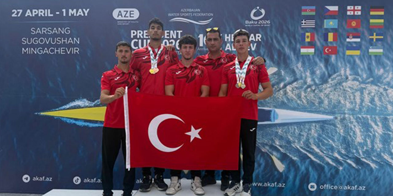 Rizeli Kanocu Bedirhan Hanoğlu Azerbaycan’da Altın Madalya Kazandı