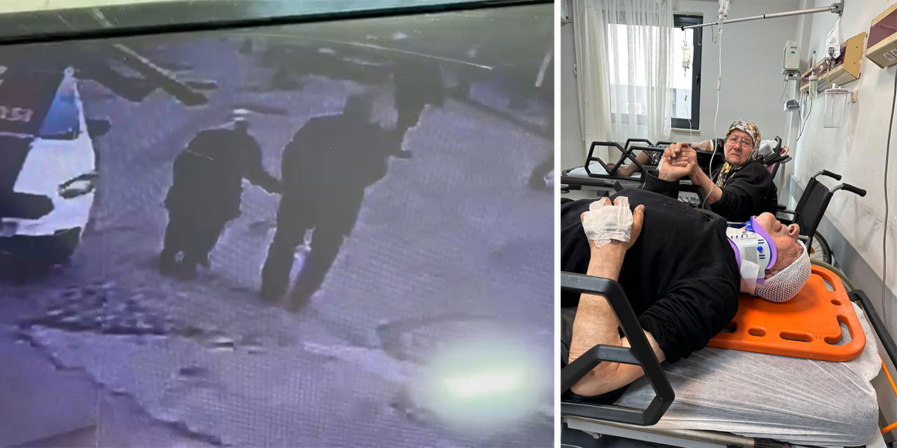 Rize'de yaşlı çifte kamyonet çarptı: Hastanede bile birbirlerinin ellerini bırakmadılar