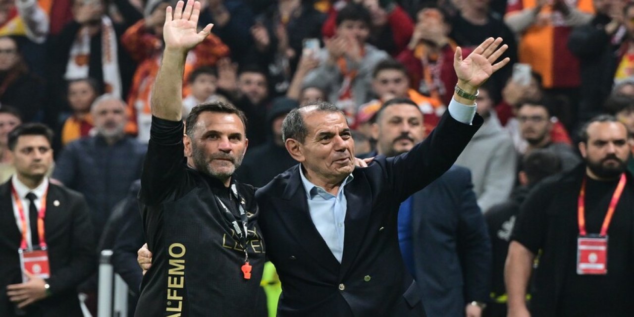 Dursun Özbek ve Okan Buruk, "dipte" aldıkları Galatasaray'ı rekorlarla zirveye taşıdı