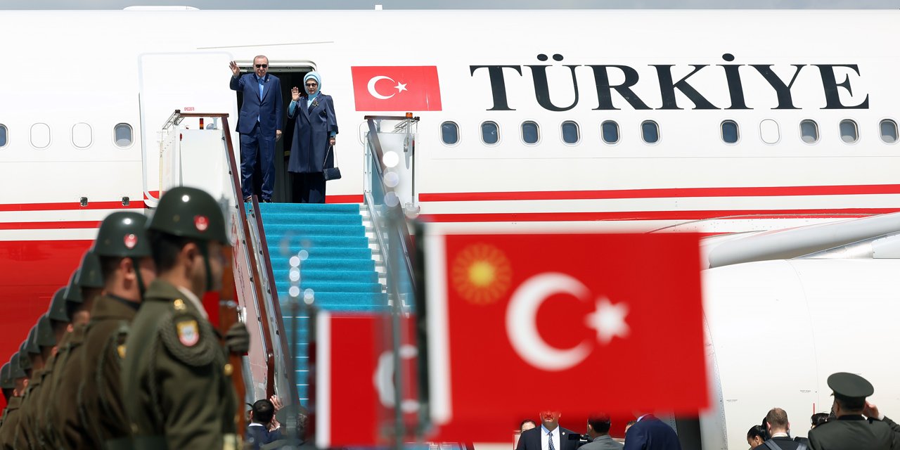 Cumhurbaşkanı Erdoğan, Kazakistan'a gitti