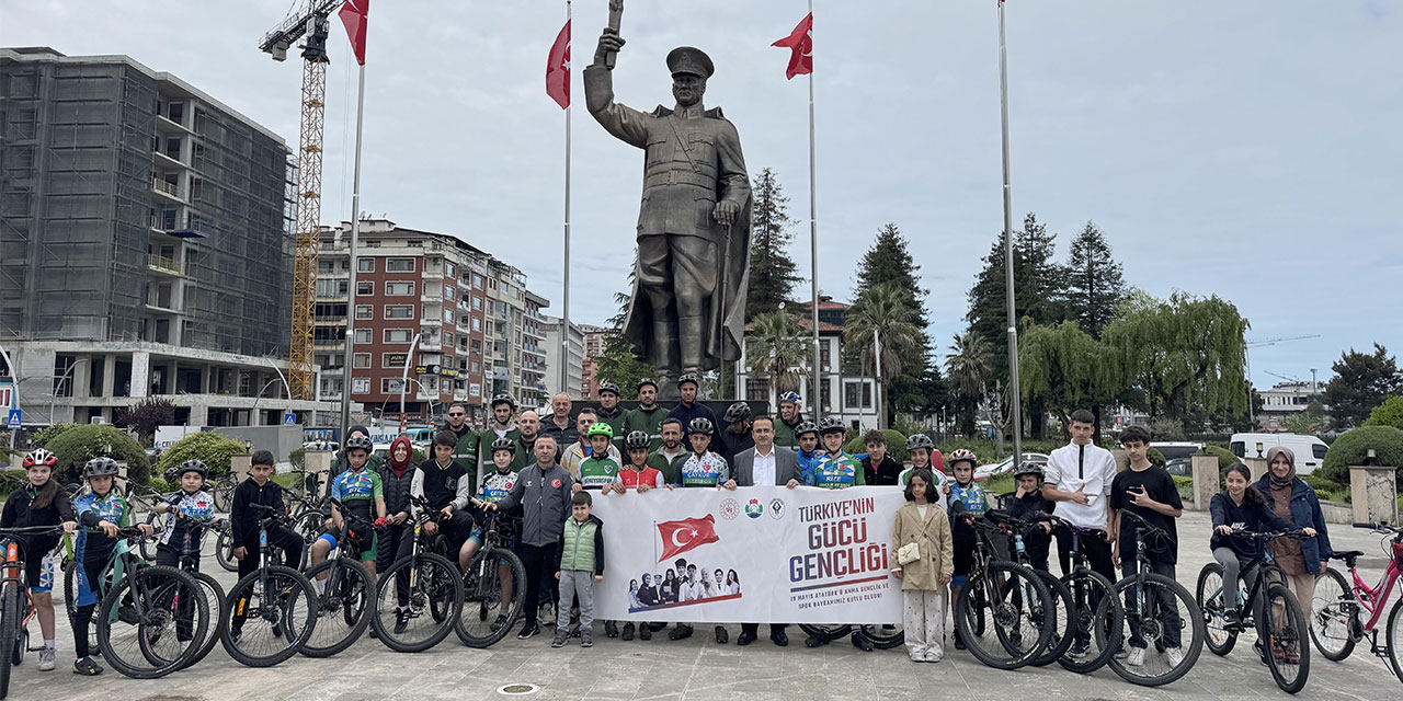 Rize’de 19 Mayıs Coşkusu Pedallarla Başladı
