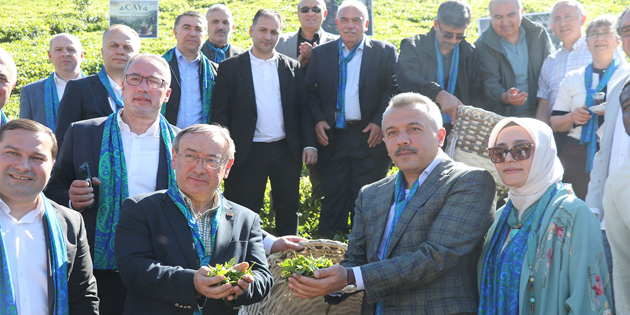 Rize'de çay hasadı karşılama programı yapıldı